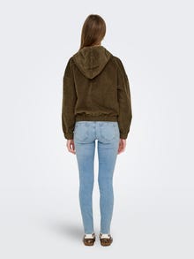 ONLY Nööridega reguleeritav kapuuts Elastse palistusega mansetid Langetatud õlaosa Jope -Cub - 15246274