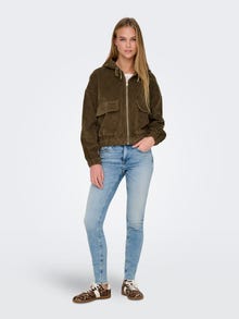 ONLY Nööridega reguleeritav kapuuts Elastse palistusega mansetid Langetatud õlaosa Jope -Cub - 15246274