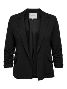 ONLY Regular Fit Reverse Blazer -Black - 15246390