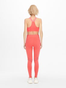 ONLY High Waist Trainingstights -Spiced Coral - 15246395