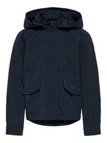 ONLY Detachable hood Buttoned cuffs Jacket -Night Sky - 15246506