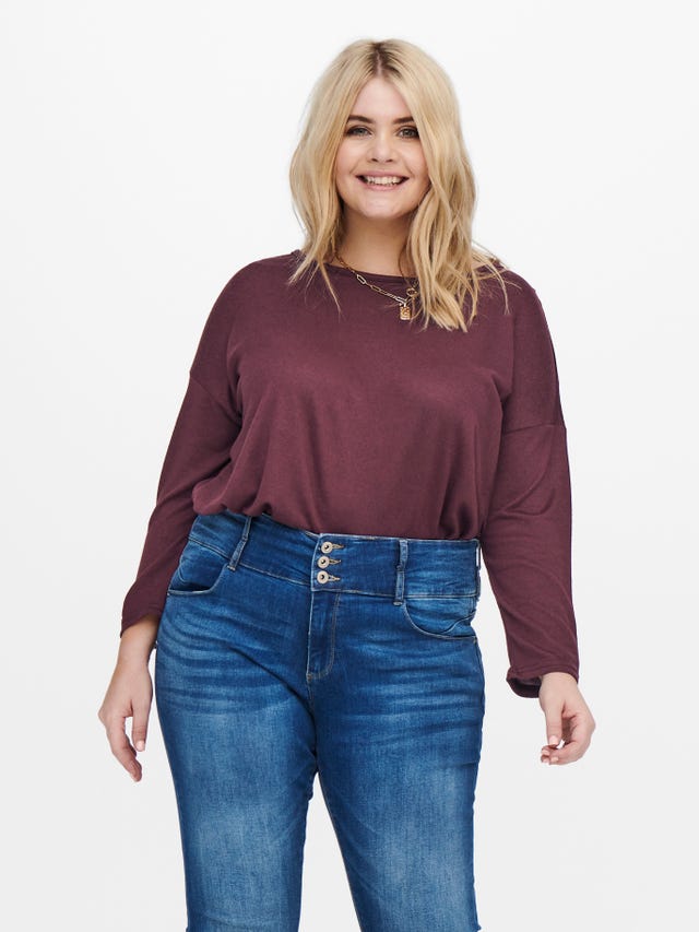 ONLY Regular Fit Round Neck Dropped shoulders Top - 15246678