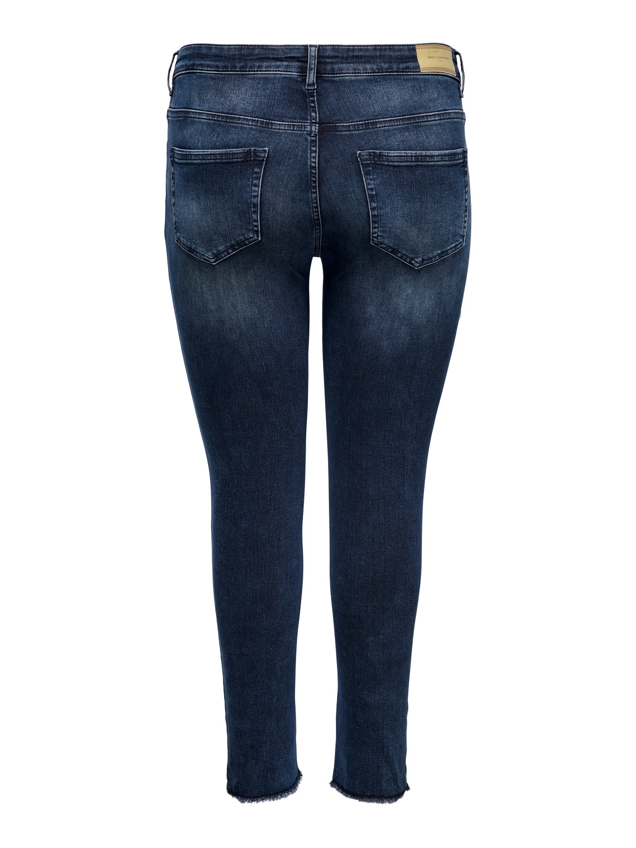 ONLY Curvy CARWilly life reg Skinny fit-jeans -Blue Black Denim - 15246848