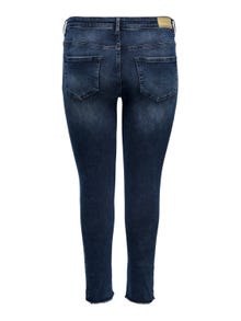 ONLY Curvy CARWilly life reg Skinny fit jeans -Blue Black Denim - 15246848