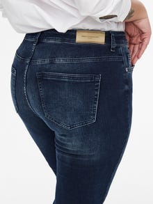 ONLY CARWilly life reg talla grande Jeans skinny fit -Blue Black Denim - 15246848