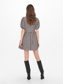 ONLY Normal geschnitten V-Ausschnitt Langes Kleid -Black - 15246859