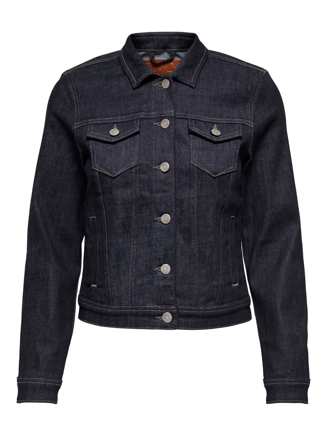 ONLY Short denim jacket -Dark Blue Denim - 15246900
