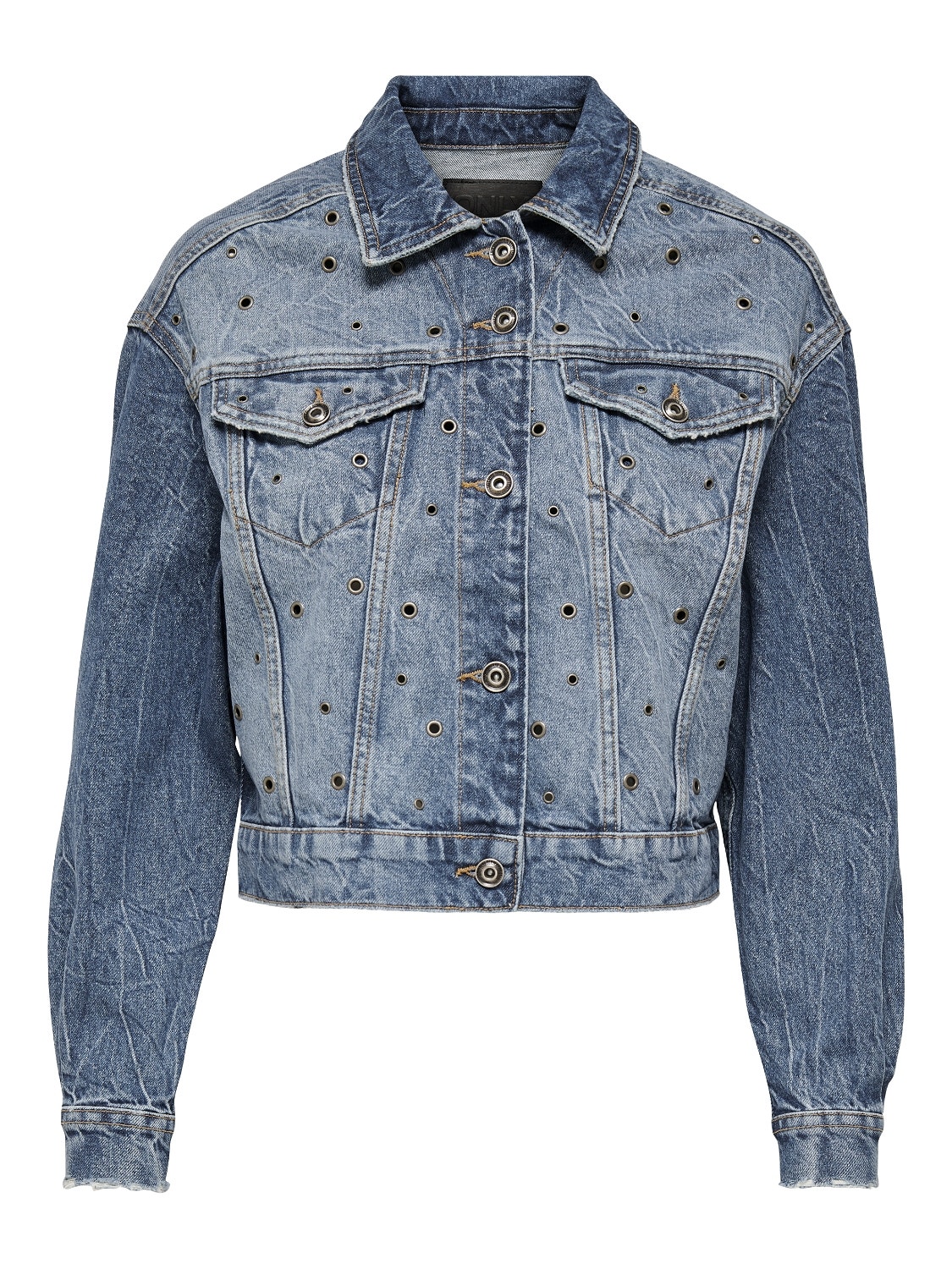 ONLY Detailed Denim jacket -Medium Blue Denim - 15246910