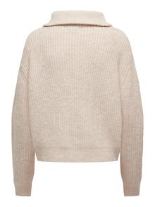 ONLY ONLBAKER Knitted pullover -Cloud Dancer - 15247008