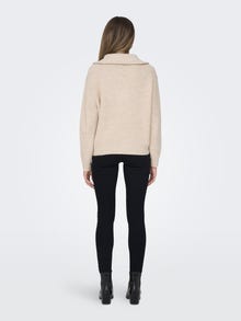 ONLY ONLBAKER Knitted pullover -Cloud Dancer - 15247008
