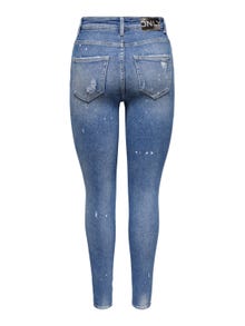 ONLY Modelo ONLMila life de tiro alto al tobillo Jeans skinny fit -Light Blue Denim - 15247010