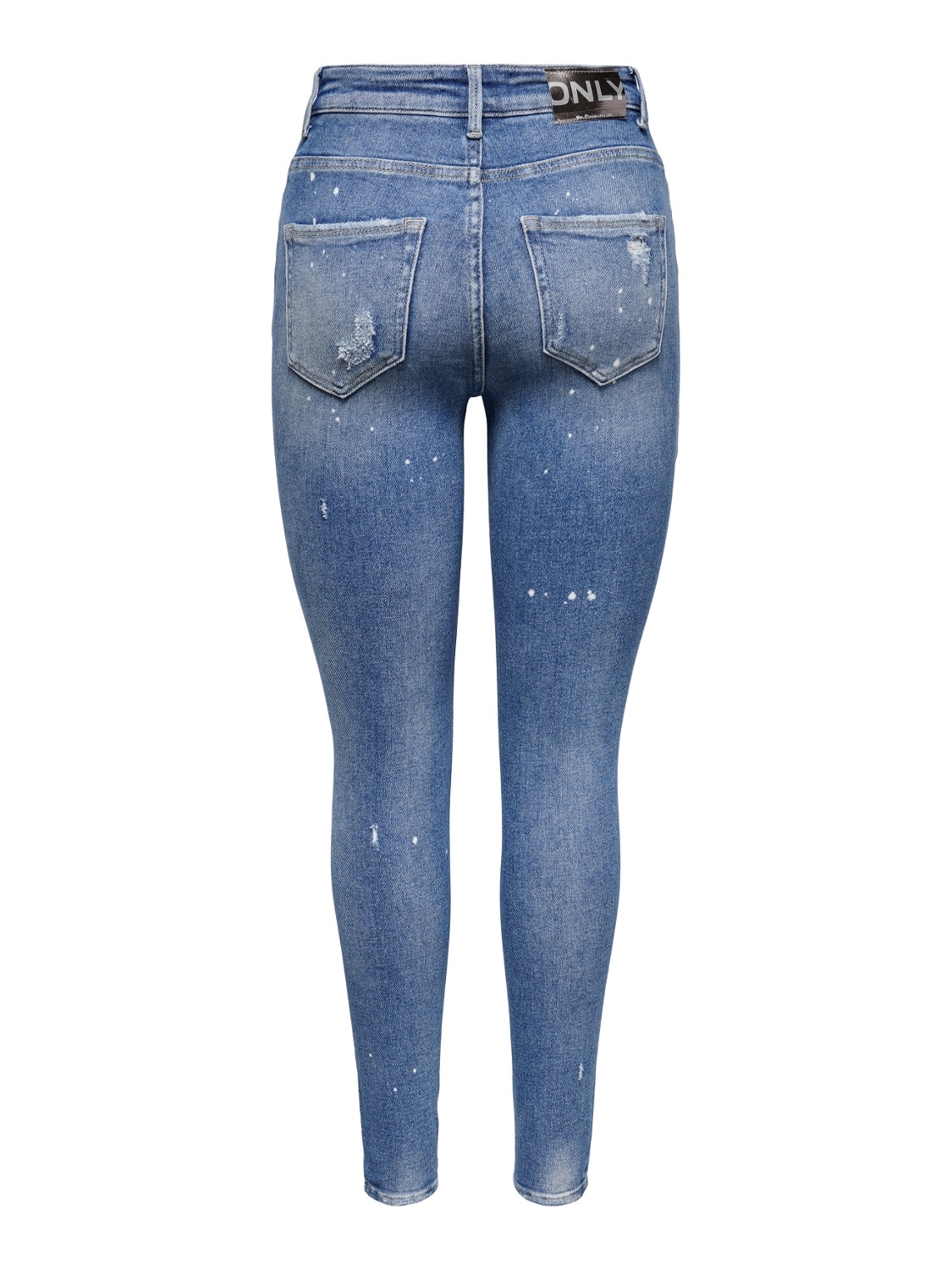 ONLY ONLMila life highwaist ankle Skinny fit-jeans -Light Blue Denim - 15247010