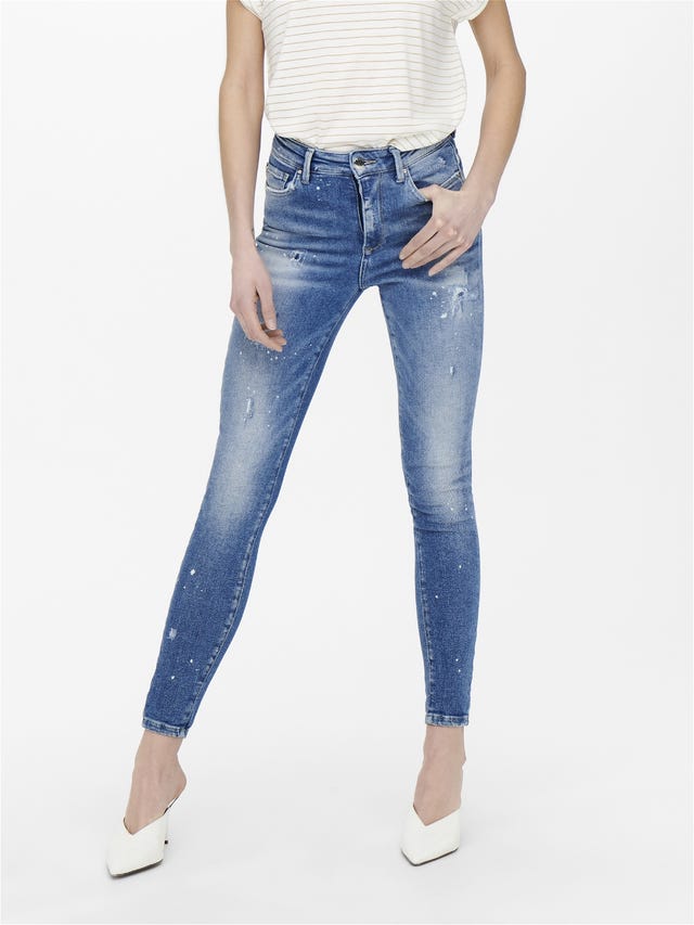 ONLY ONLMILA LIFE High Waist Skinny ANKLE Jeans - 15247010