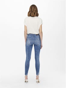 ONLY Skinny Fit Hohe Taille Jeans -Light Blue Denim - 15247010