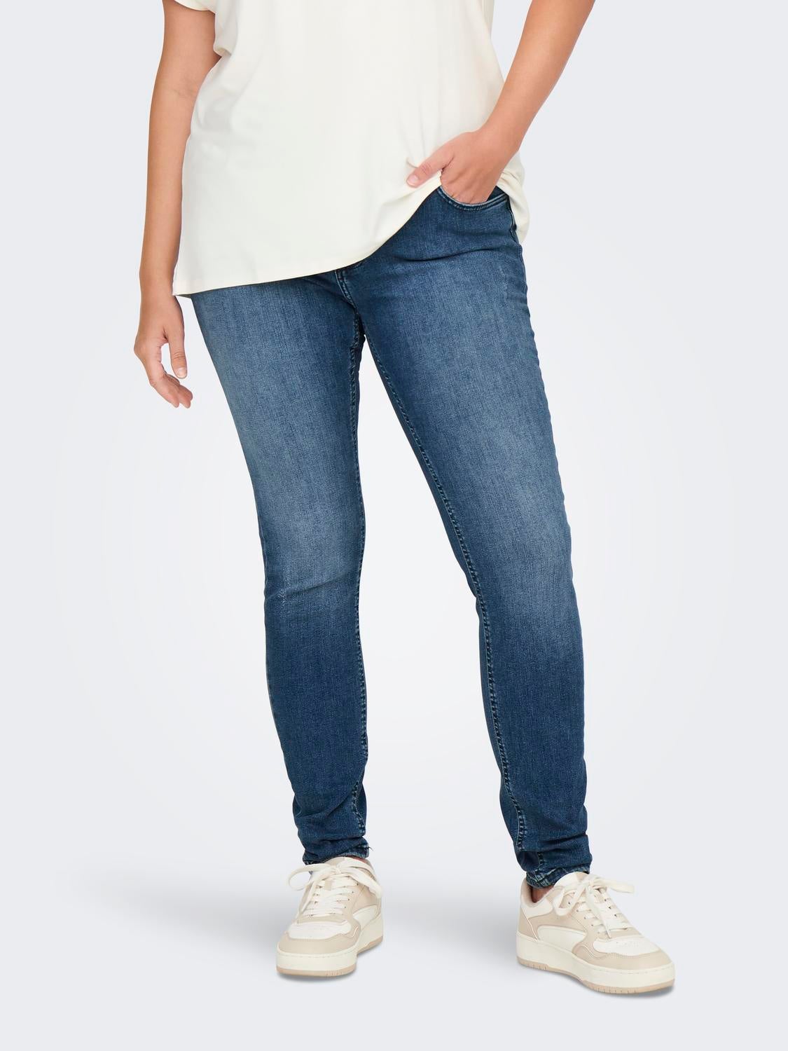 Carwilly Mittlere Taille Skinny Fit Jeans