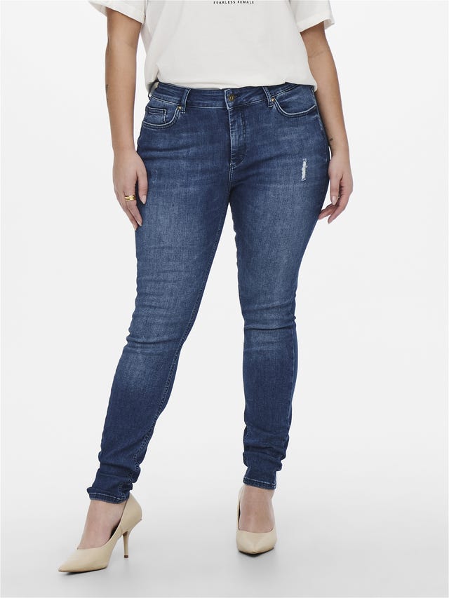 ONLY Curvy CarWilly reg Skinny fit-jeans - 15247044