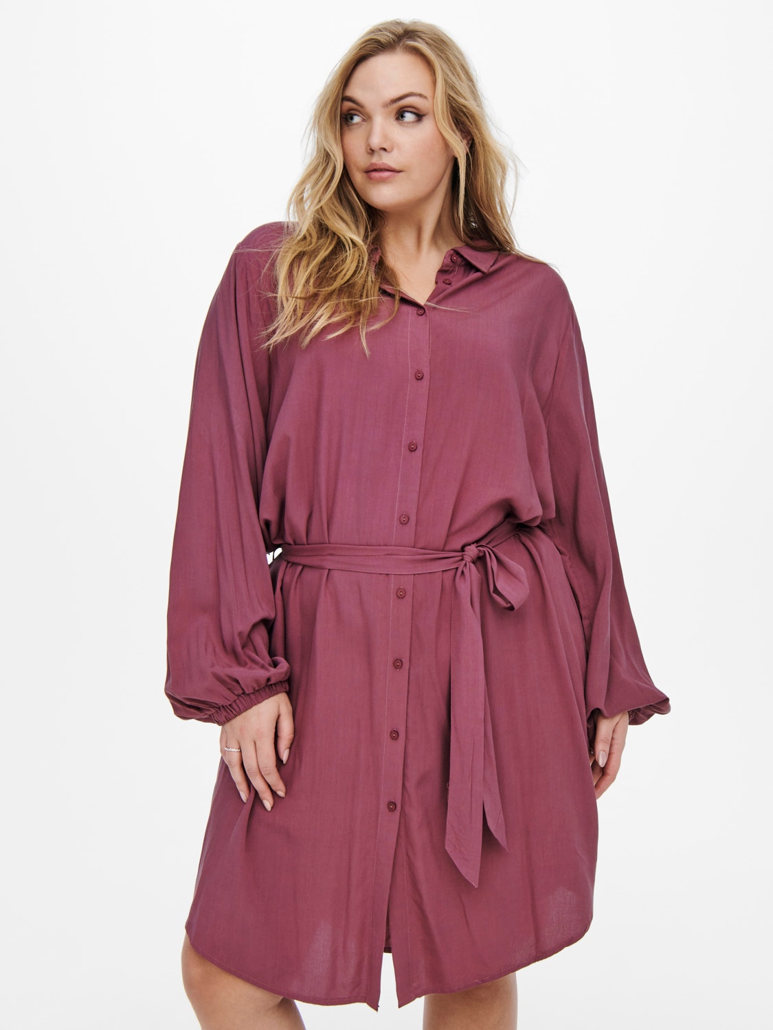 ONLY Relaxed Fit O-Neck Long dress -Renaissance Rose - 15247194