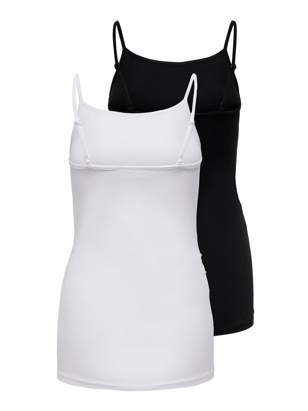 ONLY OLMLOVELY 2-pack tank top -Black - 15247219