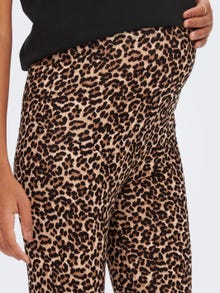 ONLY Mama leopard printed Leggings -Black - 15247224