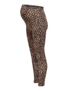 ONLY Mama Leopardenprint Leggings -Black - 15247224