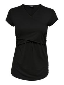 ONLY Standard fit U-Hals T-shirts -Black - 15247229