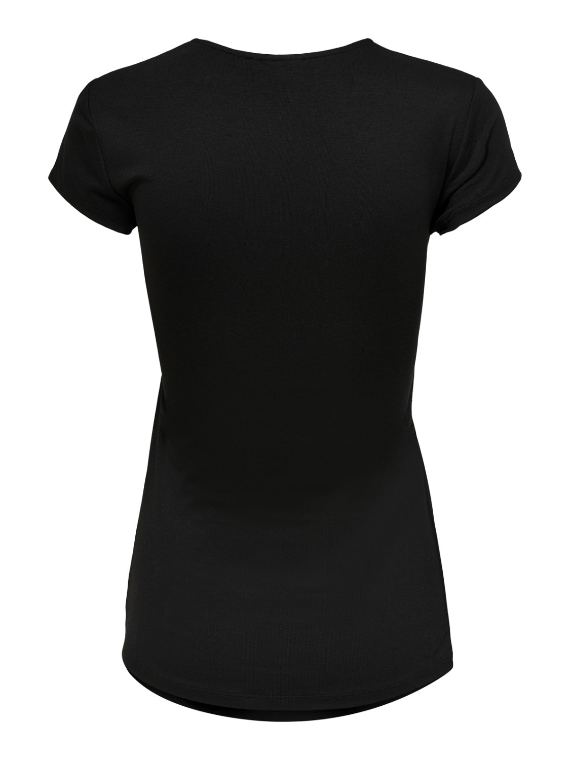 ONLY T-shirts Standard Fit Col en U -Black - 15247229