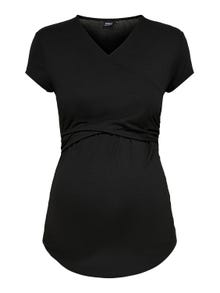 ONLY Mama wikkel Top -Black - 15247229