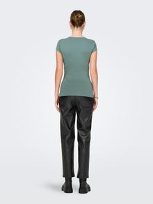 ONLY Standard fit U-Hals T-shirts -Balsam Green - 15247229