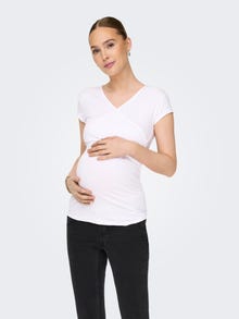 ONLY Mama wrap Top -White - 15247229