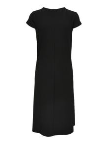 ONLY Eng anliegend V-Ausschnitt Kurzes Kleid -Black - 15247235
