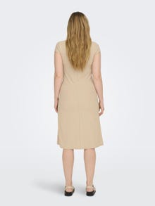 ONLY Bodycon Fit V-Neck Short dress -Nomad - 15247235