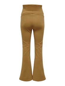 ONLY Regular Fit High waist Flared legs Trousers -Bistre - 15247254