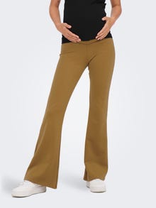 ONLY Mama flared Trousers -Bistre - 15247254