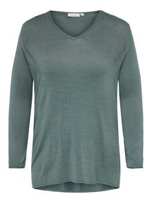 ONLY Curvy lang Pullover -Balsam Green - 15247293