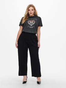 ONLY Curvy ankle Trousers -Black - 15247324