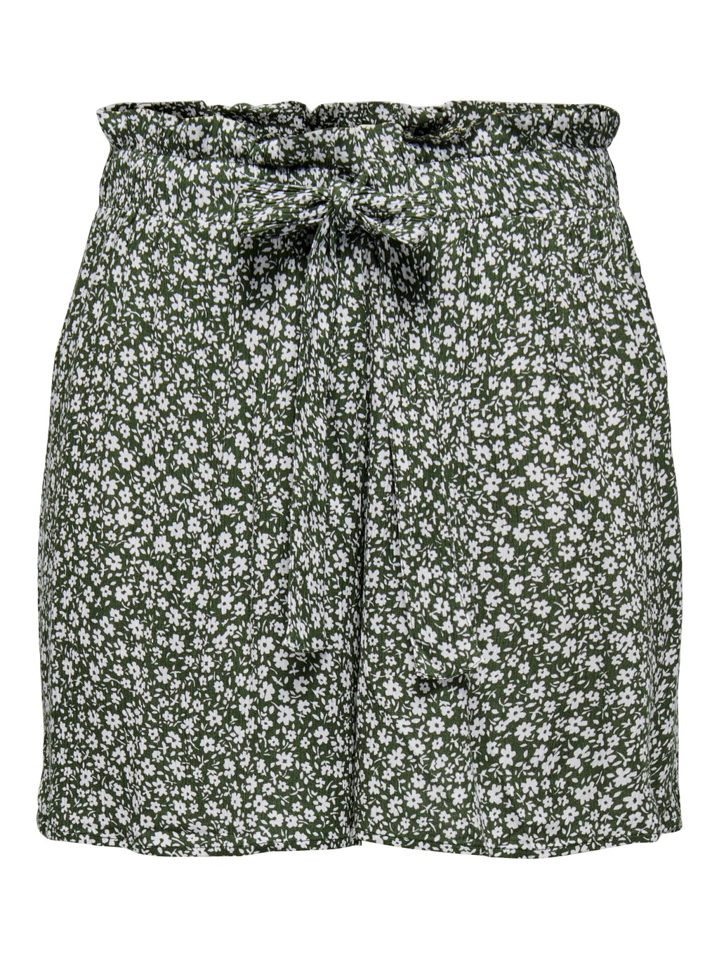 Regular Fit Mid waist Shorts | Dark Green | ONLY®