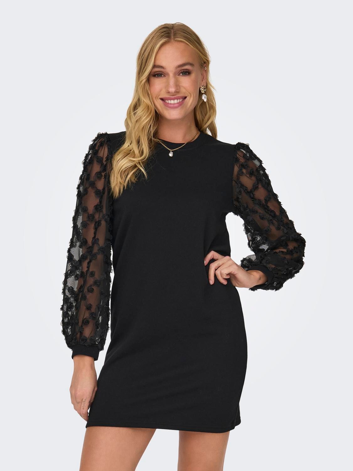 ONLY Detailed Dress -Black - 15247384