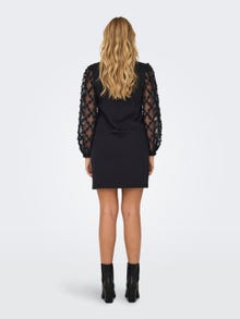 ONLY Detailreiches Kleid -Black - 15247384