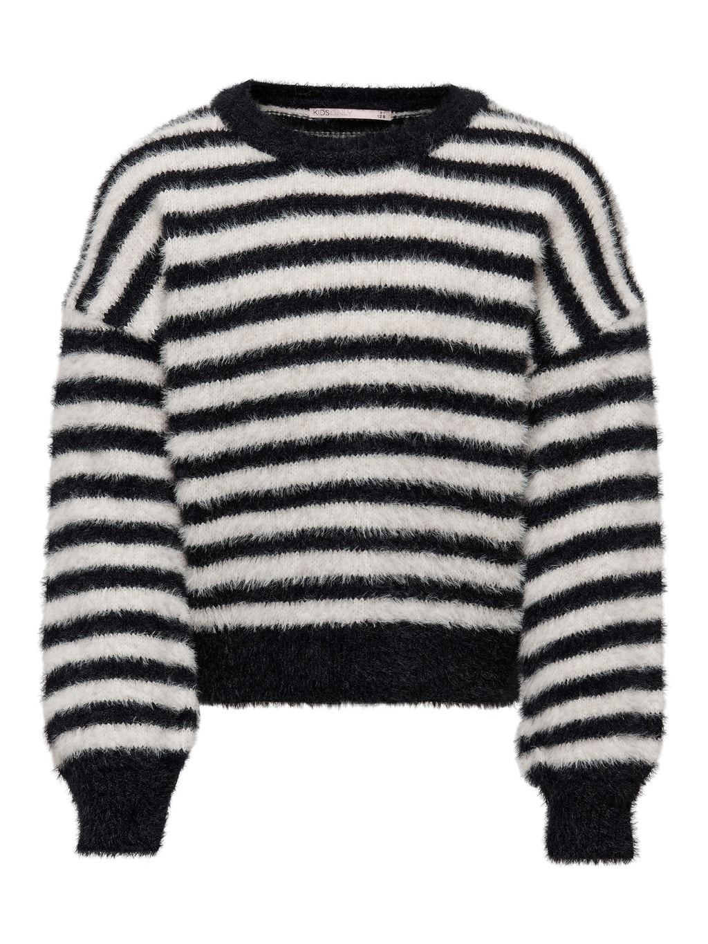 Striped Knitted Pullover | Black | ONLY®