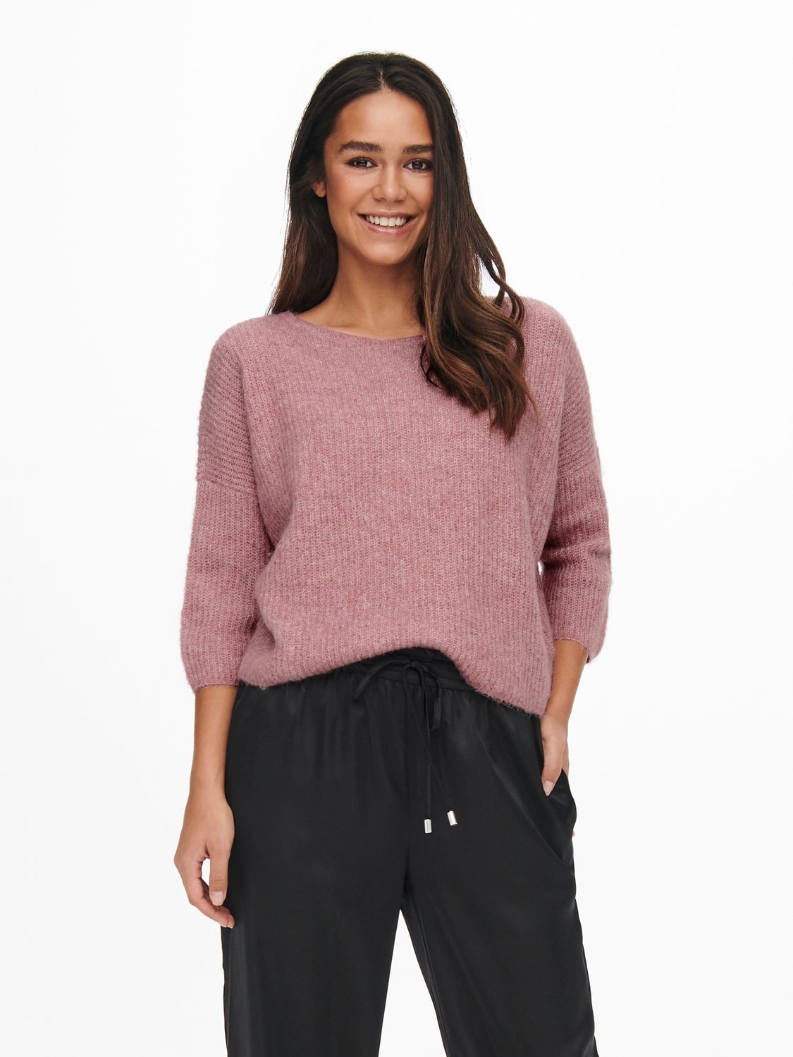 3/4 sleeved Knitted Pullover with 30 