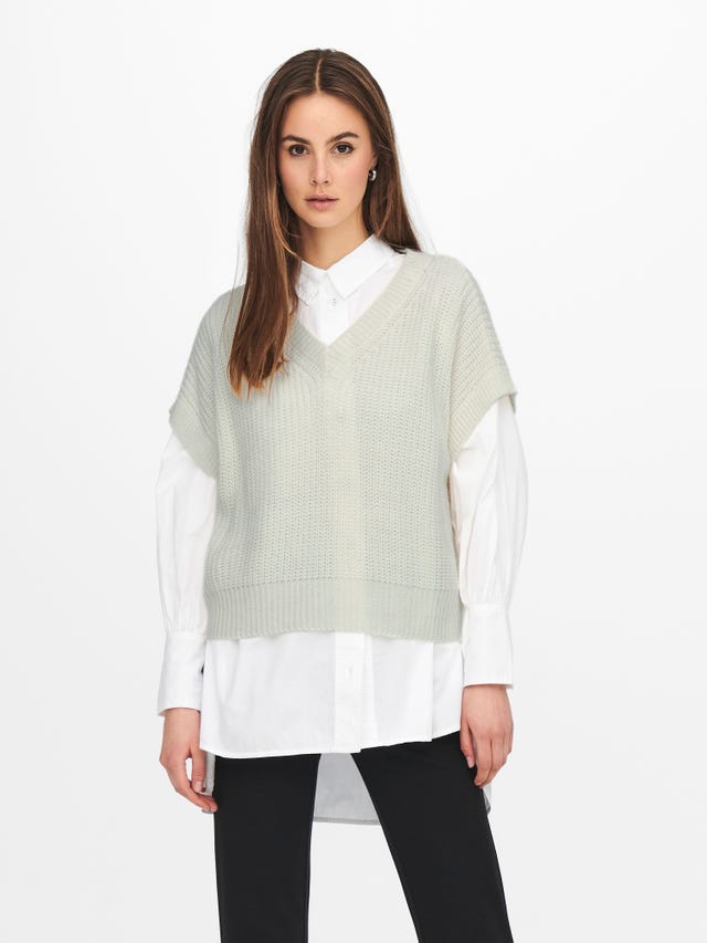 ONLY O-hals Pullover - 15247478