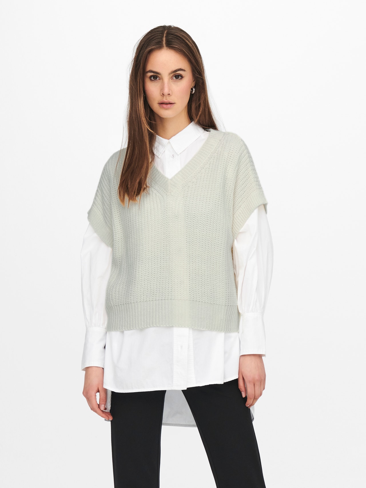 ONLY Pull-overs Col rond -Cloud Dancer - 15247478