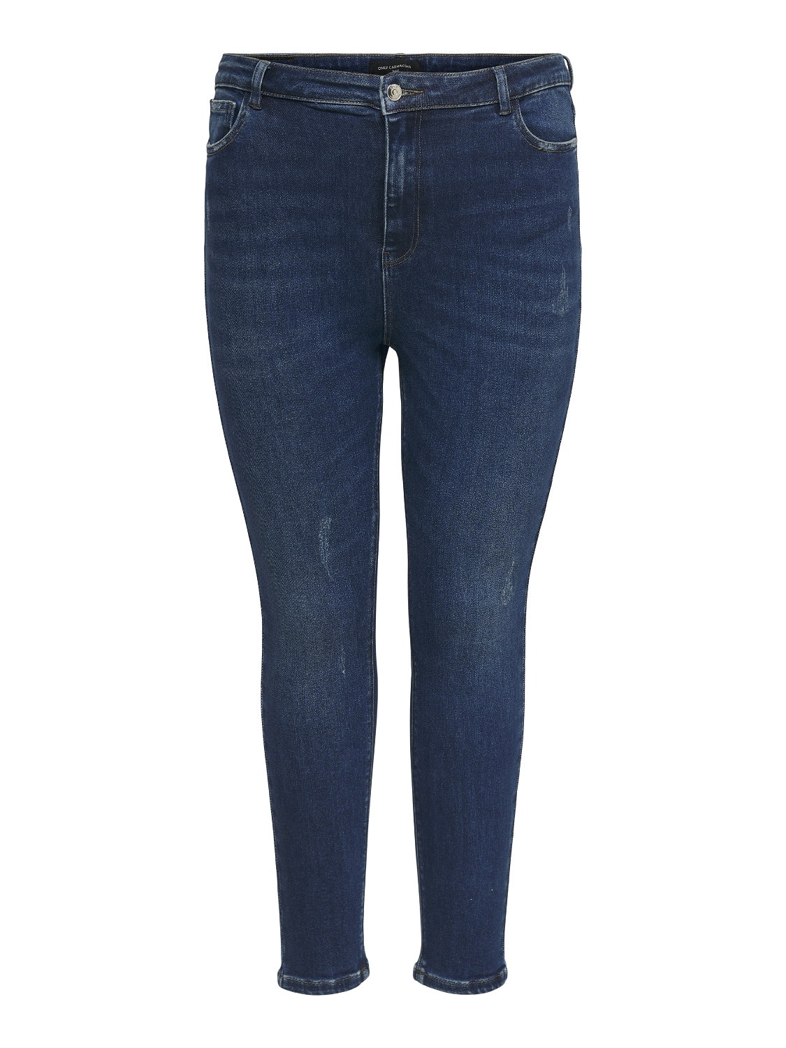 ONLY Jeans Straight Fit Taille haute -Dark Blue Denim - 15247537