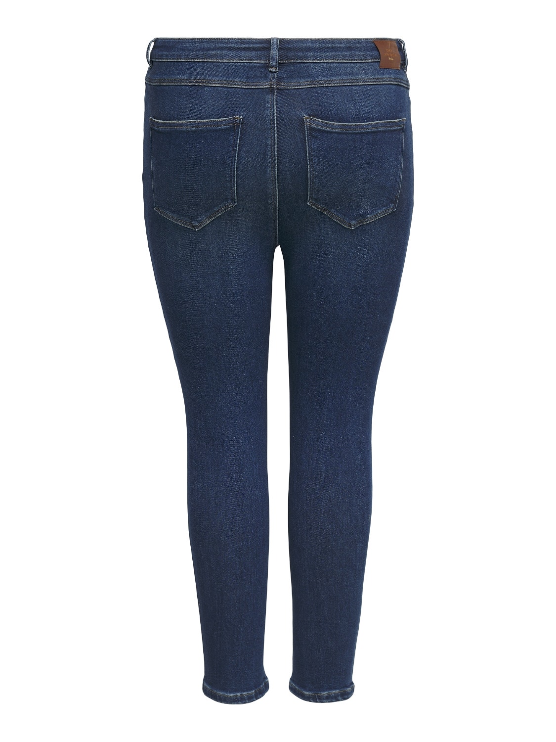 ONLY Jeans Straight Fit Taille haute -Dark Blue Denim - 15247537