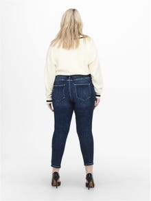 ONLY Straight Fit High waist Jeans -Dark Blue Denim - 15247537