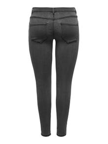 ONLY Skinny Fit Mittlere Taille Jeans -Dark Grey Denim - 15247546