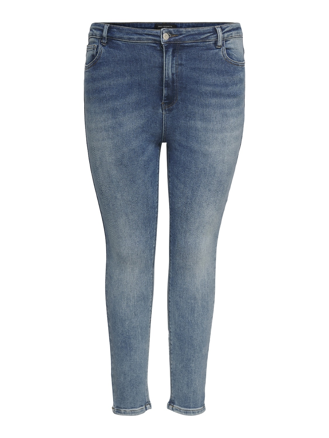 ONLY Curvy CARKila life hw ank Skinny jeans -Medium Blue Denim - 15247551