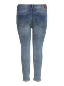 ONLY Curvy CARKila life hw ank Skinny fit-jeans -Medium Blue Denim - 15247551