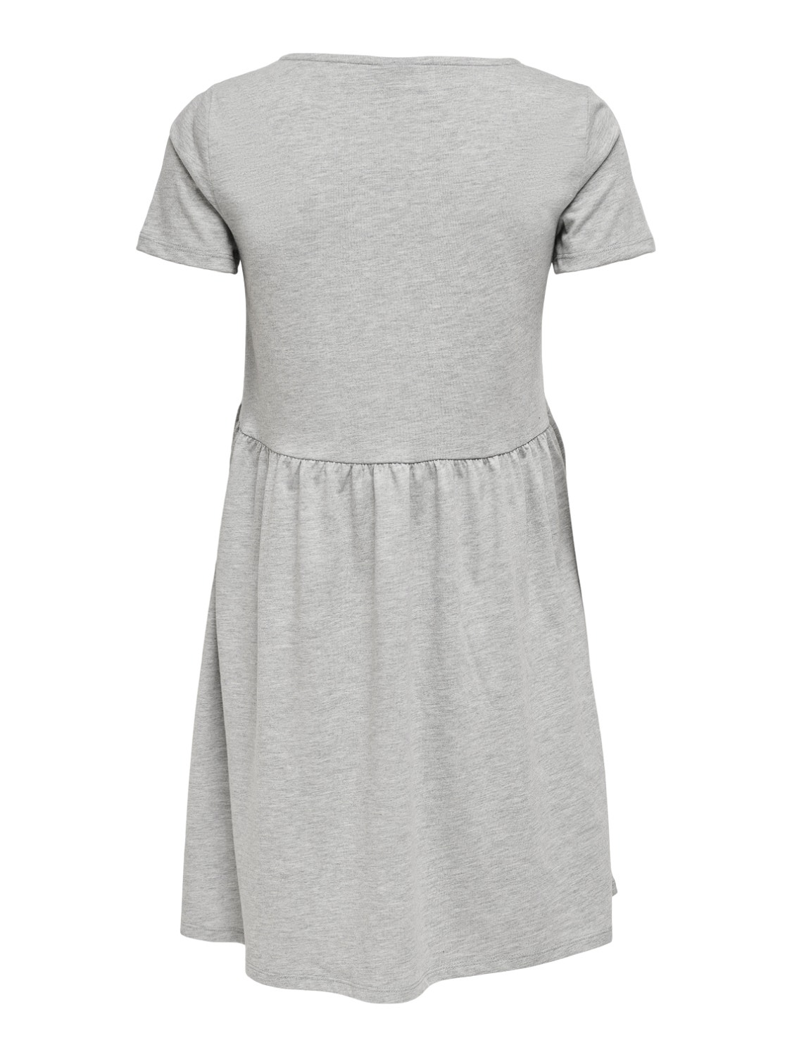 ONLY Regular Fit O-Neck Short dress -Light Grey Melange - 15247586