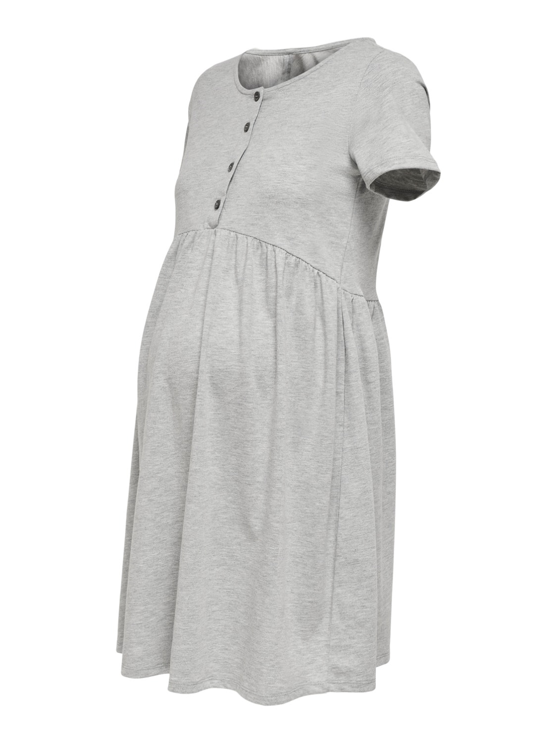 ONLY Regular fit O-hals Korte jurk -Light Grey Melange - 15247586
